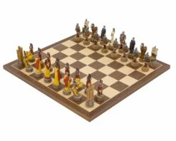The Battle Of Troy Hand Painted Themed Chess Set By Italfama