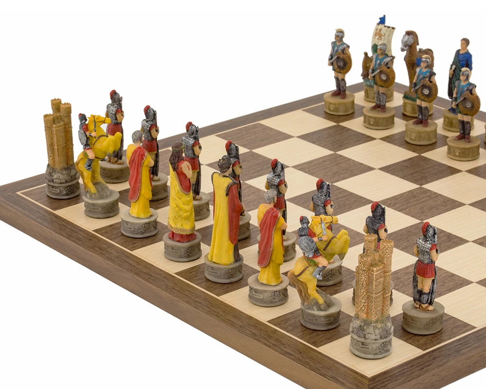 The Battle Of Troy Hand Painted Themed Chess Set By Italfama 3 The Battle Of Troy Hand Painted Themed Chess Set By Italfama - Image 3
