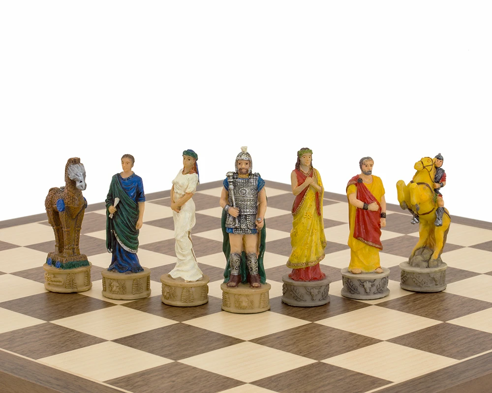 The Battle Of Troy Hand Painted Themed Chess Set By Italfama 6 The Battle Of Troy Hand Painted Themed Chess Set By Italfama - Image 6