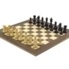 The Columbus Ebony And Walnut Chess Set