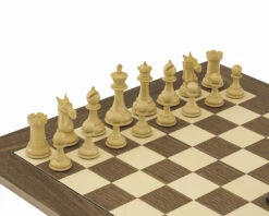 The Columbus Ebony And Walnut Chess Set -Chess Shop RCPB366 03