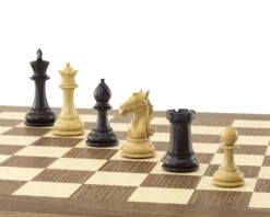 The Columbus Ebony And Walnut Chess Set -Chess Shop RCPB366 06