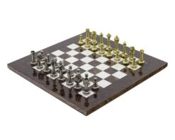 The Finnesburg And Dark Walnut Luxury Chess Set