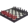 The Red And Black Broadbase Chess Set