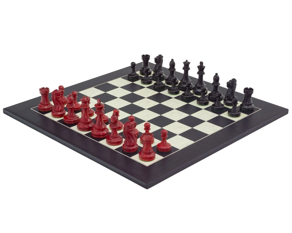 The Red And Black Broadbase Chess Set 1 The Red And Black Broadbase Chess Set