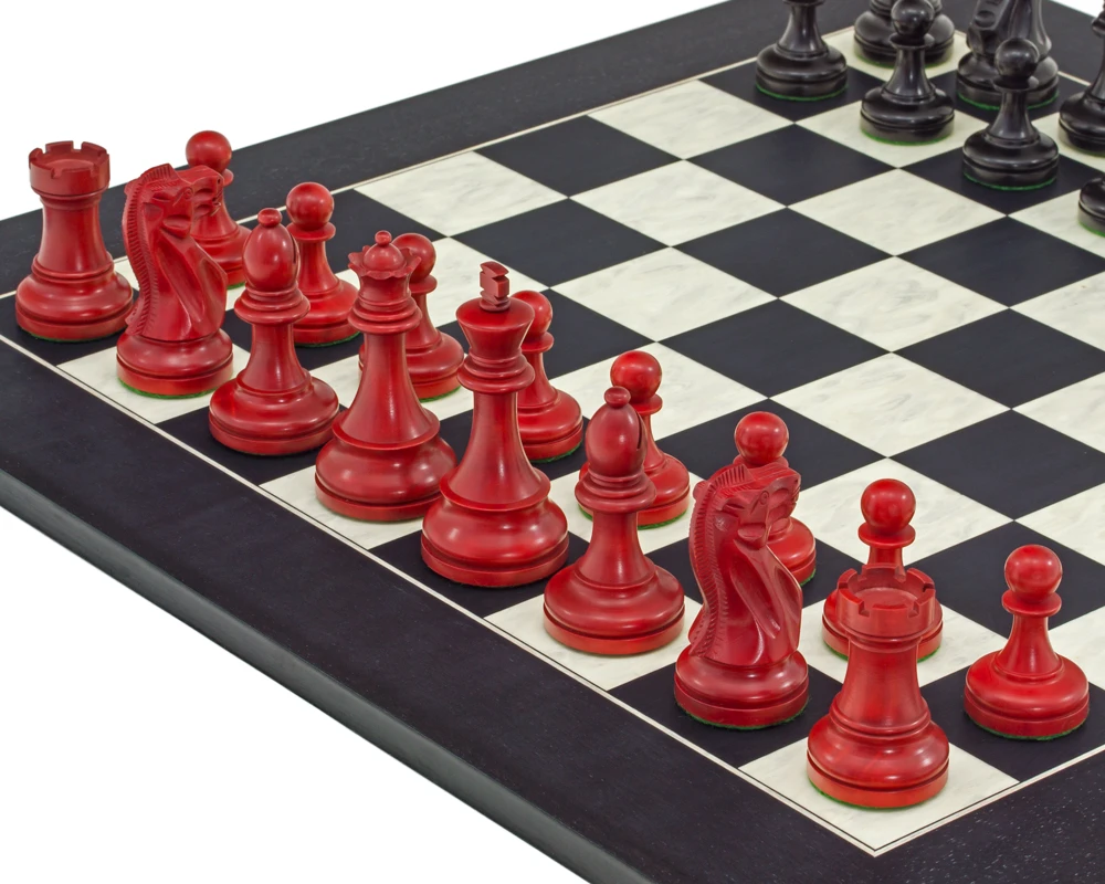 The Red And Black Broadbase Chess Set 3 The Red And Black Broadbase Chess Set - Image 3