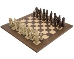 The Berkeley Chess Roman Russet And Walnut Chess Set