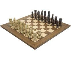 The Berkeley Chess Victorian Russet And Walnut Chess Set
