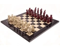 The Berkeley Chess Mandarin Black Cardinal Chess Set