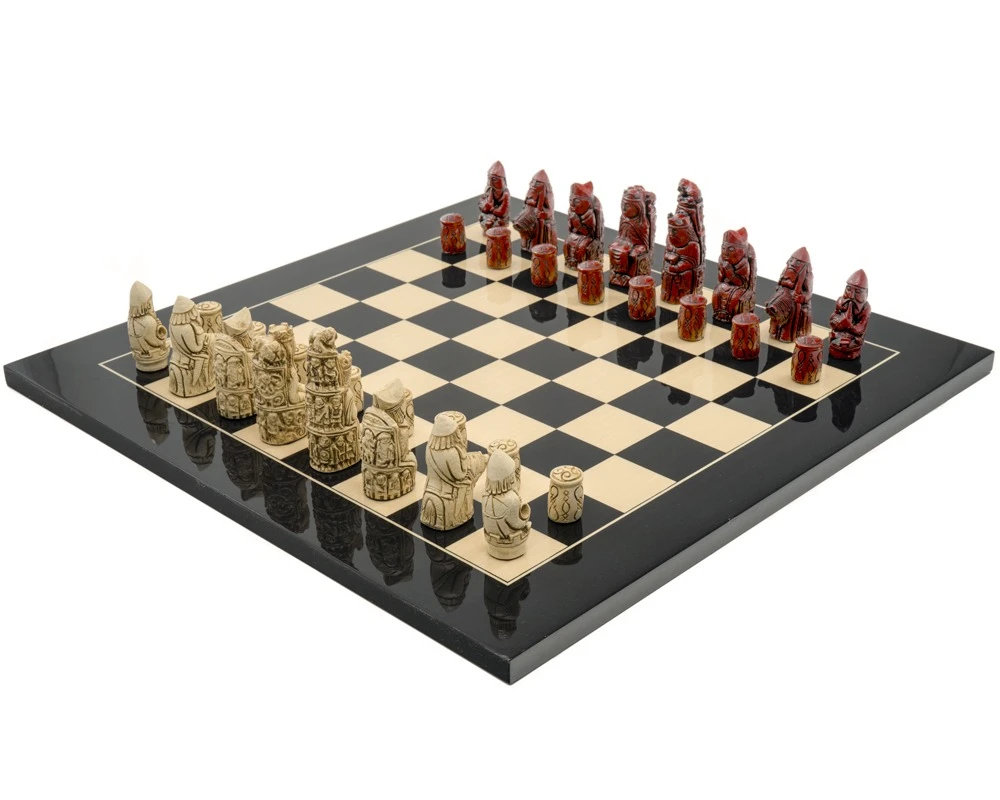 The Berkeley Chess Medieval Black Cardinal Chess Set 1 The Berkeley Chess Medieval Black Cardinal Chess Set