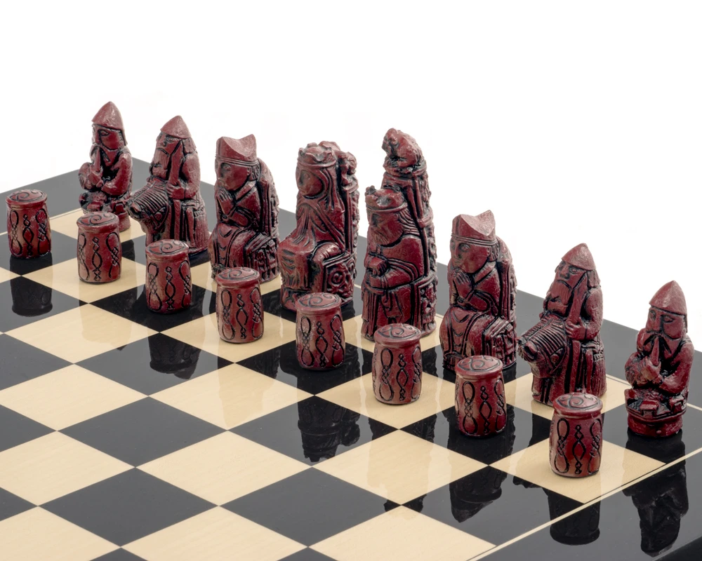 The Berkeley Chess Medieval Black Cardinal Chess Set 3 The Berkeley Chess Medieval Black Cardinal Chess Set - Image 3