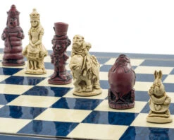 The Alice In Wonderland Cardinal Blue Chess Set By Berkeley Chess 12 The Alice In Wonderland Cardinal Blue Chess Set By Berkeley Chess -Chess Shop RCPB391b 05