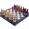 The Berkeley Chess Roman Blue Cardinal Chess Set