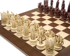 The Berkeley Chess Elizabethan Cardinal Palisander Grand Chess Set -Chess Shop RCPB394 02