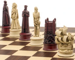 The Berkeley Chess Elizabethan Cardinal Palisander Grand Chess Set -Chess Shop RCPB394 04
