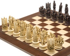 The Berkeley Chess Elizabethan Russet And Palisander Grand Chess Set -Chess Shop RCPB395 02