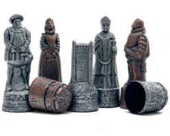 The Berkeley Chess English Grey Metal Chess Set -Chess Shop RCPB398 6