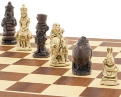 The Berkeley Chess Alice In Wonderland Russet & Mahogany Chess Set 12 The Berkeley Chess Alice In Wonderland Russet & Mahogany Chess Set -Chess Shop RCPB403b 05