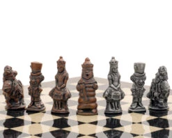 The Alice In Wonderland Metal & Palisander Chess Set By Berkeley Chess -Chess Shop RCPB406 3