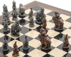 The Alice In Wonderland Metal & Palisander Chess Set By Berkeley Chess -Chess Shop RCPB406 4