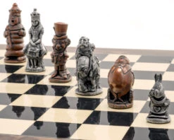 The Alice In Wonderland Metal & Palisander Chess Set By Berkeley Chess -Chess Shop RCPB406 5