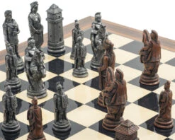 The Berkeley Chess Roman Metal & Palisander Chess Set 9 The Berkeley Chess Roman Metal & Palisander Chess Set -Chess Shop RCPB412b 03