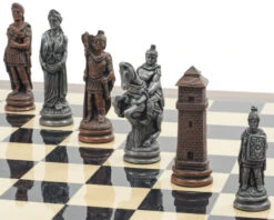 The Berkeley Chess Roman Metal & Palisander Chess Set 11 The Berkeley Chess Roman Metal & Palisander Chess Set -Chess Shop RCPB412b 05
