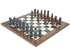 The Berkeley Chess Victorian Metal & Palisander Chess Set