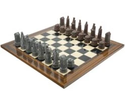 The Berkeley Chess Scottish Metal And Palisander Chess Set