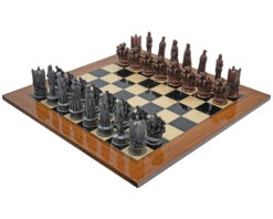 The Berkeley Chess Elizabethan Metal And Palisande Grand Chess Set