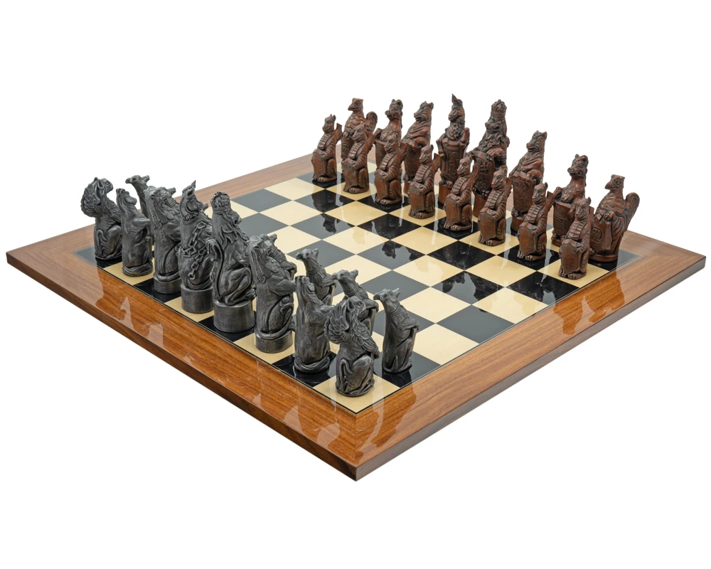 The Berkeley Chess Royal Beasts Metal And Palisander Grand Chess Set 1 The Berkeley Chess Royal Beasts Metal And Palisander Grand Chess Set
