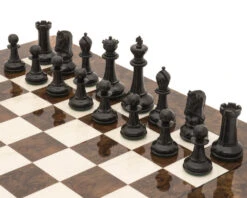 The Monarch Ebony And Walnut Grand Luxury Chess Set -Chess Shop RCPB422 02