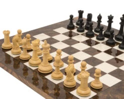 The Monarch Ebony And Walnut Grand Luxury Chess Set -Chess Shop RCPB422 06