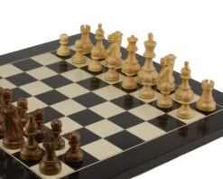 American Staunton Sheesham And Black Chess Set -Chess Shop RCPB455 2