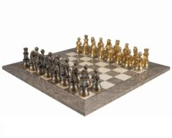 The Medieval And Ash Burl Luxury Chess Set