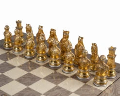 The Medieval And Ash Burl Luxury Chess Set 9 The Medieval And Ash Burl Luxury Chess Set -Chess Shop RCPB464 02
