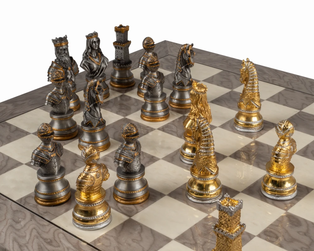The Medieval And Ash Burl Luxury Chess Set 5 The Medieval And Ash Burl Luxury Chess Set - Image 5