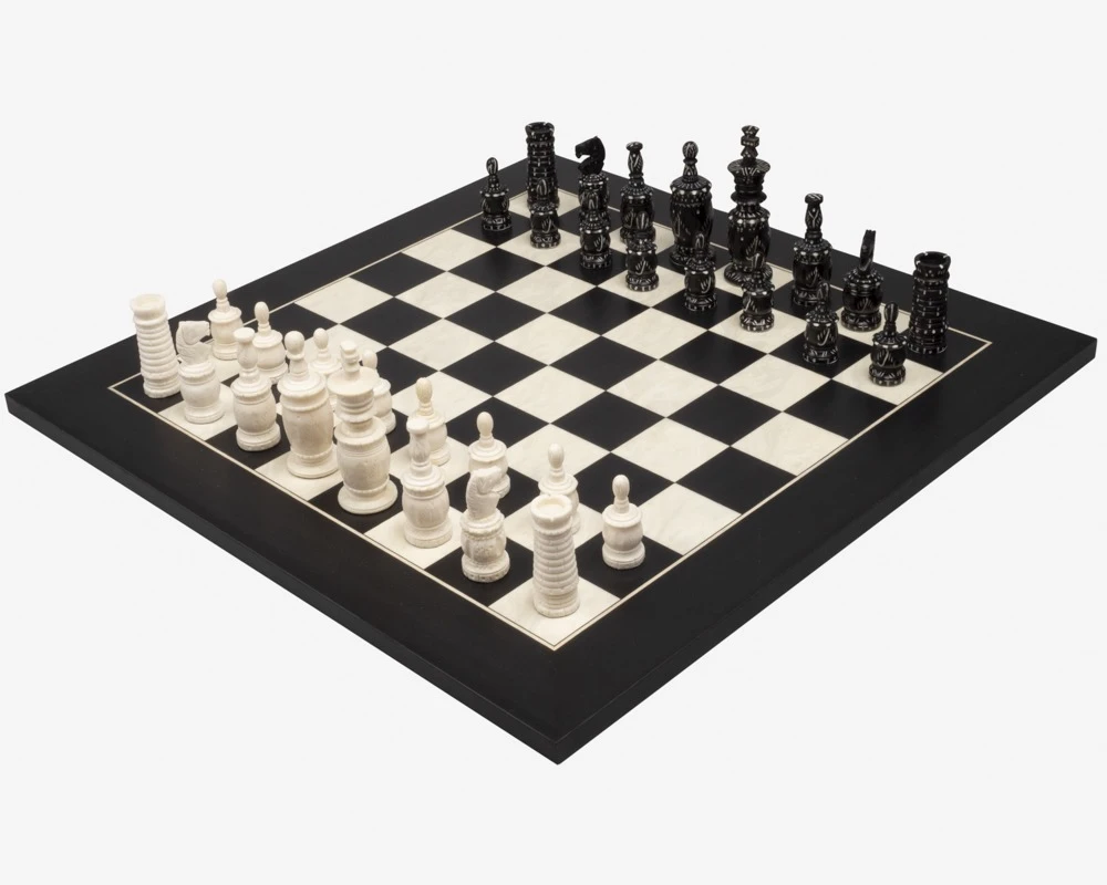The Barley Corn And Black Deluxe Chess Set 1 The Barley Corn And Black Deluxe Chess Set