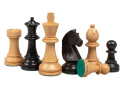 The Down Head Knight And Black Deluxe Chess Set With Case -Chess Shop RCPB466 04