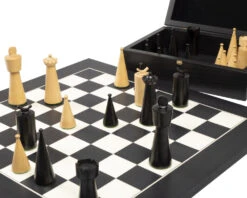 The Art Deco Black Chess Set -Chess Shop RCPB467 02