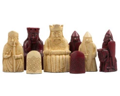 The Isle Of Lewis Black And Red Chess Set -Chess Shop RCPB472 03