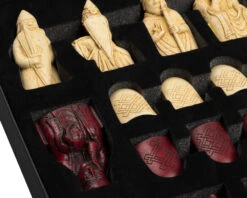 The Isle Of Lewis Black And Red Chess Set -Chess Shop RCPB472 10