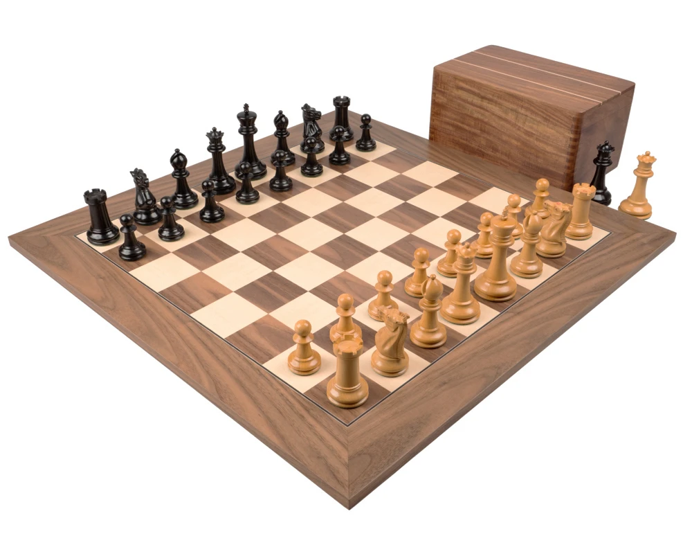 The 1869 Reproduction Staunton Ebony And Walnut Grand Luxury Chess Set 1 The 1869 Reproduction Staunton Ebony And Walnut Grand Luxury Chess Set