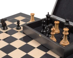 The 1849 Reproduction Staunton Ebony & Black Anegre Luxury Chess Set 11 The 1849 Reproduction Staunton Ebony & Black Anegre Luxury Chess Set -Chess Shop RCPB478 04