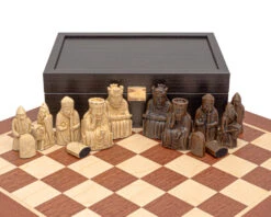 The Regency Isle Of Lewis And Mahogany Chess Set Mid Sized -Chess Shop RCPB479 02