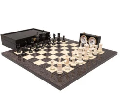The Kings Cross Carved And Grey Erable Chess Set -Chess Shop RCPB486 05