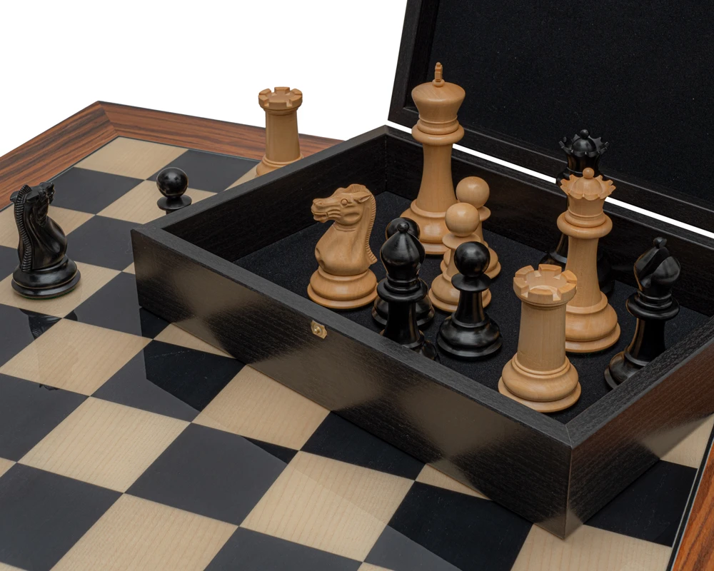 The 1849 Reproduction Staunton Ebony And Palisander Luxury Chess Set 5 The 1849 Reproduction Staunton Ebony And Palisander Luxury Chess Set - Image 5