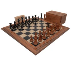 The 1849 Reproduction Staunton Ebony, Antiqued And Palisander Luxury Chess Set 11 The 1849 Reproduction Staunton Ebony, Antiqued And Palisander Luxury Chess Set -Chess Shop RCPB489 03