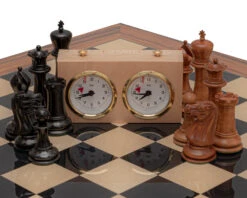 The 1849 Reproduction Staunton Ebony, Antiqued And Palisander Luxury Chess Set 14 The 1849 Reproduction Staunton Ebony, Antiqued And Palisander Luxury Chess Set -Chess Shop RCPB489 06