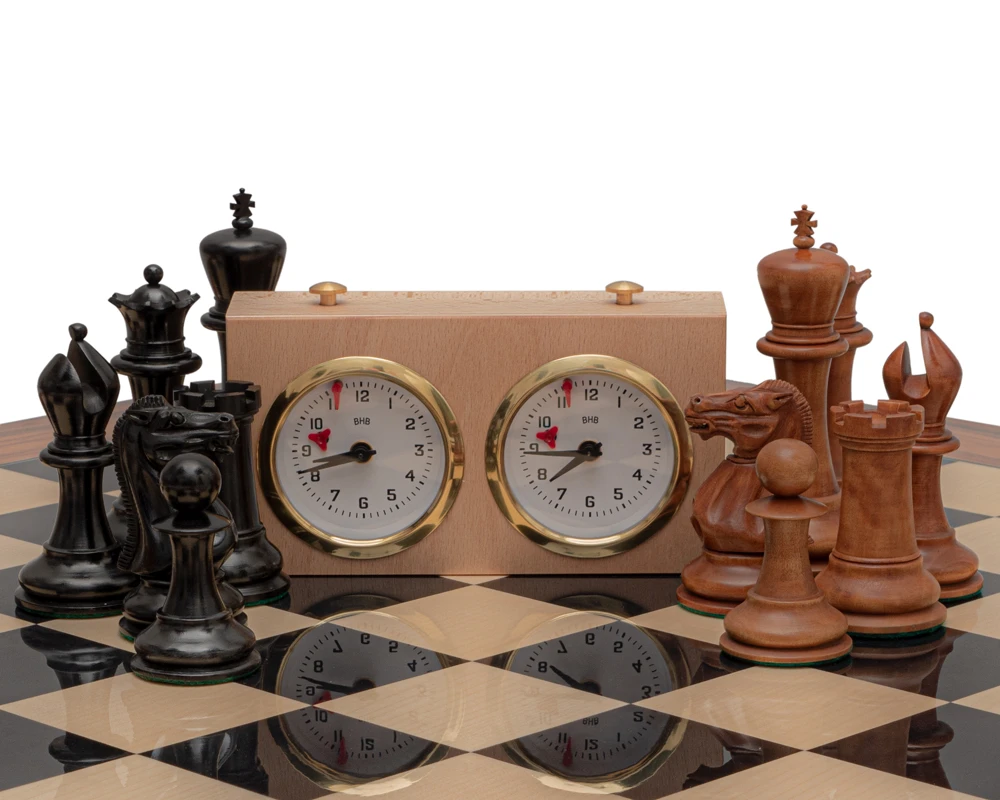 The 1849 Reproduction Staunton Ebony, Antiqued And Palisander Luxury Chess Set 8 The 1849 Reproduction Staunton Ebony, Antiqued And Palisander Luxury Chess Set - Image 8